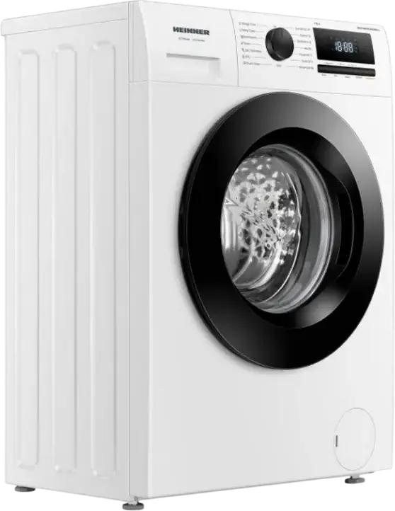 Masina de spalat rufe cu incarcare frontala Heinner HWM-HME1014IVA10+++, 10 kg, 1400 rpm, Motor Inverter, Clasa Energetica A, 15 Programe, Steam Care, Alb/Negru