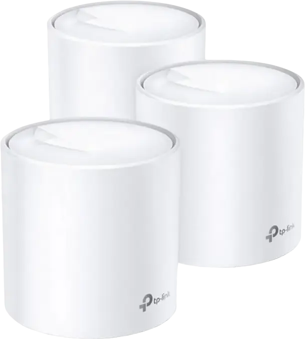 Sistem Mesh Wi-Fi 6 TP-Link Deco X20 AX1800, Dual-Band 1800 Mbps, MU-MIMO, OFDMA, Securitate WPA3, AI-Driven Mesh, Compatibil Alexa, Alb