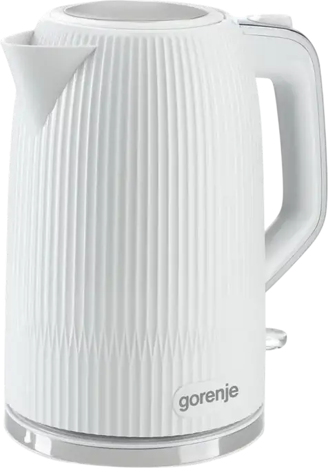 Gorenje K17DPW Electric Kettle, 1.7L, 2200W, Plastic Housing, White, Strix Technology, Anti-calc Filter, 360 Degree Base, Boil-dry Protection