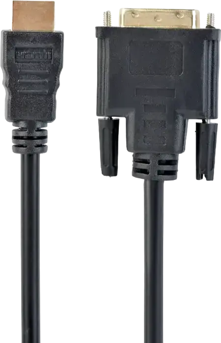 Cablexpert CC-HDMI-DVI-10 HDMI to DVI-I Cable, 18+1 Pin Single Link, Gold-Plated Connectors, High Speed with Ethernet, 4K Support, 3m, Black