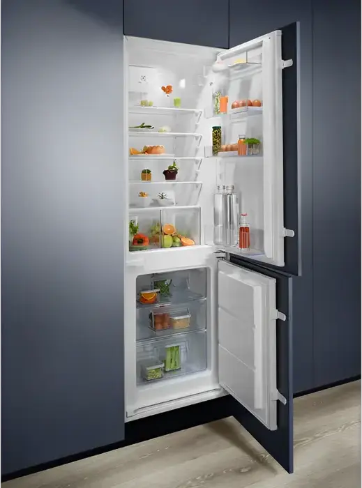 Electrolux LND5FE18S Built-in Combination Refrigerator-Freezer, White, 267L Capacity, Low Frost, ColdSense 500, LED Lighting, 177.2 cm Height