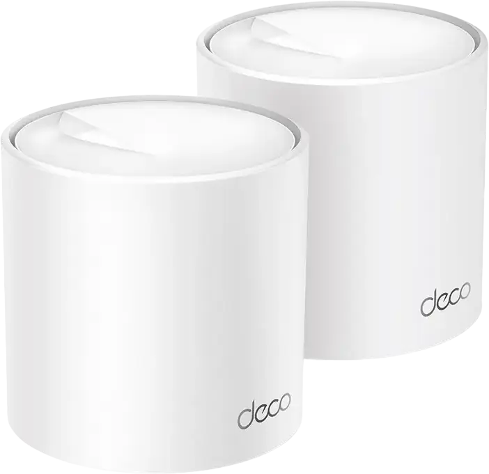Sistem Mesh WiFi 6 TP-Link Deco X50 AX3000 Whole Home, Dual-Band Gigabit, Viteza 3.0 Gbps, Acoperire pana la 420 m2, Securitate HomeShield, 3 Porturi Gigabit