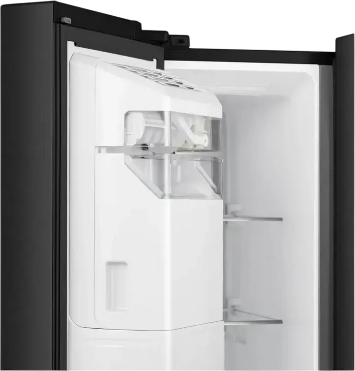 Hisense RS818N4TFE Side-by-Side Refrigerator, 632L, No Frost, Multi Air Flow, Inverter Compressor, Water and Ice Dispenser, Wi-Fi, Black, Energy Class E