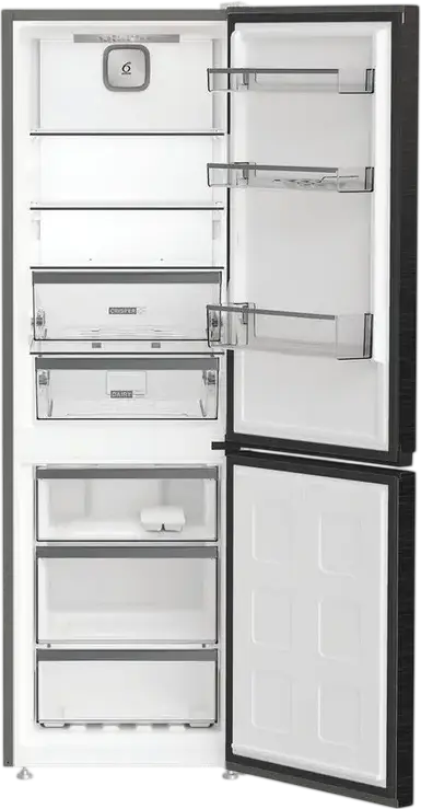 Whirlpool WHK 25364 XBR4E Free-standing Combi Refrigerator, Bottom Freezer, No Frost, 316L Total Volume, Energy Class E, Grey, 186.5x59.5x66.3 cm