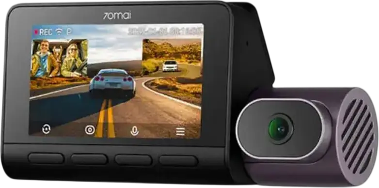 Set Camera Auto 70mai T800 Dual Channel, Camera Frontala 4K UHD si Camera Spate RC41, Unghi Vizualizare 146 Grade, Inregistrare HDR, Wi-Fi, Negru