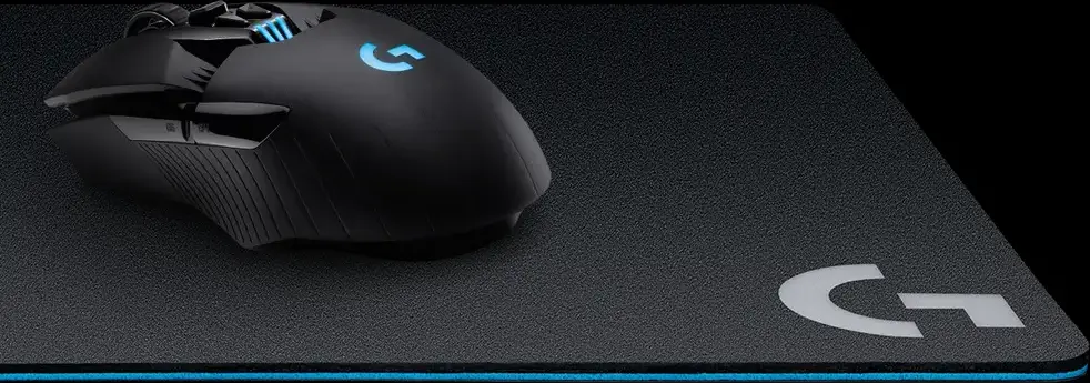 Logitech G440 Hard Gaming Mouse Pad, Textured Polyurethane Surface, Rubber Base, 340 x 280 x 1 mm, Black, Optimized for Optical and Laser Sensors