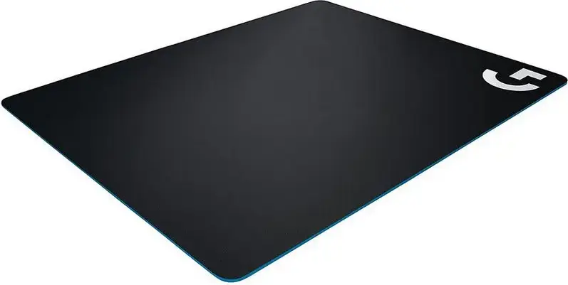 Logitech G440 Hard Gaming Mouse Pad, Textured Polyurethane Surface, Rubber Base, 340 x 280 x 1 mm, Black, Optimized for Optical and Laser Sensors