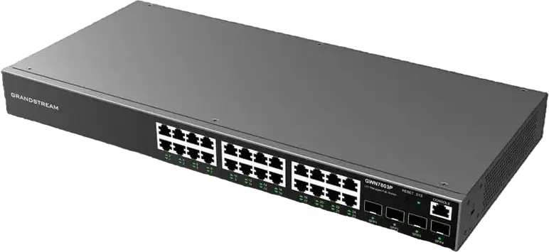 Grandstream GWN7800 GWN7810 Series Enterprise Managed Network Switch, 24 Ports, Layer 2+/3, VLAN, QoS, IGMP/MLD Snooping, GWN.Cloud Management