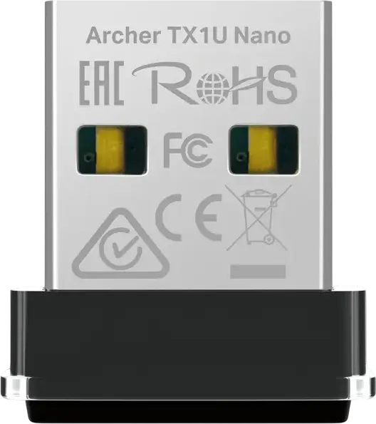 Adaptor USB Wireless TP-Link Archer TX1U Nano AX300 Nano Wi-Fi 6, 287 Mbps, 2.4 GHz, MU-MIMO, OFDMA, Mod AP, USB 2.0, Windows 11/10/7, Linux, Negru