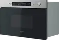 Cuptor cu microunde încorporabil Whirlpool MBNA920X cu Grill Quartz, Capacitate 22L, Putere 750W, Carcasă din Oțel Inoxidabil, Culoare Oțel Inoxidabil și Afișaj LCD