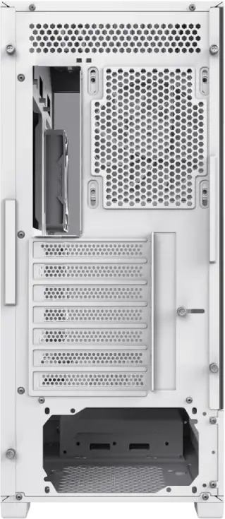 Игровой корпус Gamemax VISTA 2 AB Midi-Tower, закаленное стекло спереди и сбоку, поддержка E-ATX, ARGB вентиляторы, USB-C, PWM хаб, белый