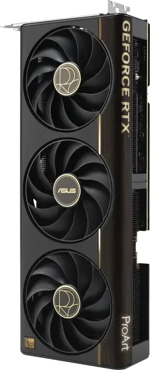 Видеокарта ASUS ProArt GeForce RTX 5080 OC Edition 16GB GDDR7 256-bit PCI Express 5.0 PROART-RTX5080-O16G, 3 вентилятора Axial-tech, SFF Ready