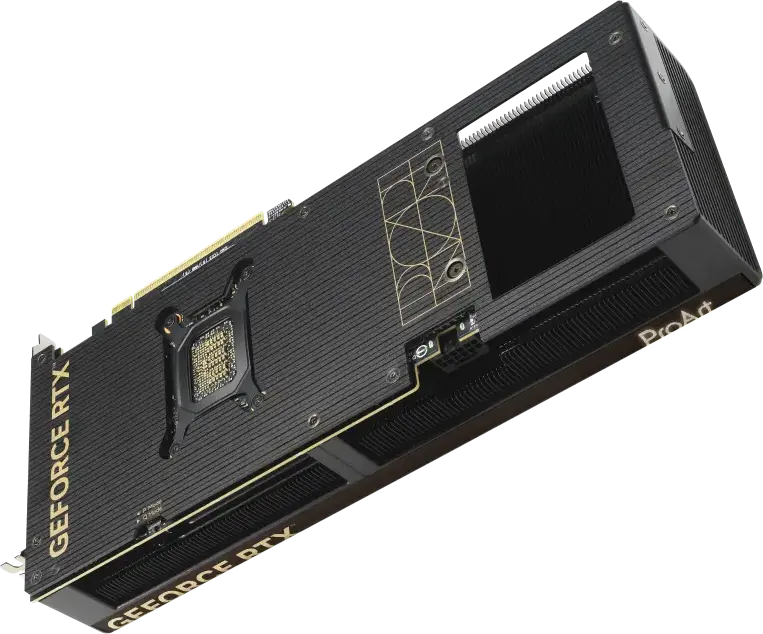 Видеокарта ASUS ProArt GeForce RTX 5080 OC Edition 16GB GDDR7 256-bit PCI Express 5.0 PROART-RTX5080-O16G, 3 вентилятора Axial-tech, SFF Ready
