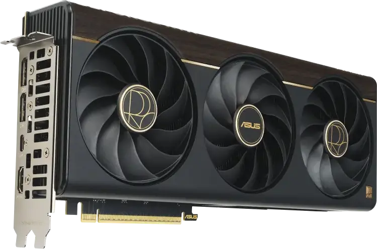 Видеокарта ASUS ProArt GeForce RTX 5080 OC Edition 16GB GDDR7 256-bit PCI Express 5.0 PROART-RTX5080-O16G, 3 вентилятора Axial-tech, SFF Ready