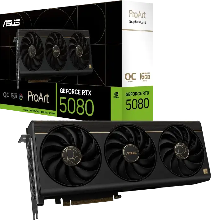Placă Video ASUS PROART-RTX5080-O16G, 16GB GDDR7 256bit