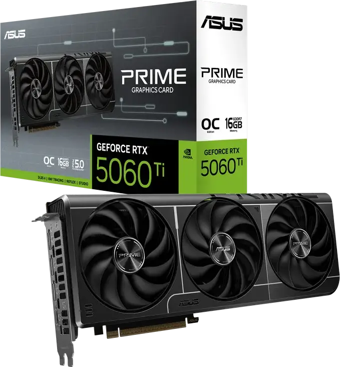 Placă Video ASUS PRIME-RTX5060TI-O16G, 16GB GDDR7 128bit