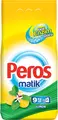 Peros Matik Automatic Laundry Detergent Powder, Lemon Freshness, Active Enzyme Formula for Stain Removal, 9 kg, Up to 90 Washes