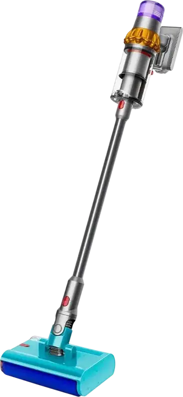 Aspirator fara fir Dyson V15s Detect Submarine, Wet and Dry, Motor Hyperdymium, Filtru HEPA, Perie de spalare Submarine, Galben Nichel