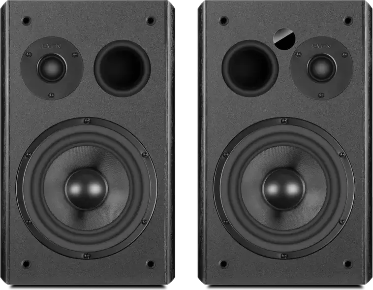 Sistem Difuzoare Multimedia Hi-Fi SVEN MC-50 2.0, 210W RMS, Bi-Amping, Bluetooth aptX HD, HDMI ARC, Optic, RCA, MDF, Negru