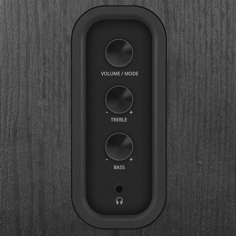 Sistem Difuzoare Multimedia Hi-Fi SVEN MC-50 2.0, 210W RMS, Bi-Amping, Bluetooth aptX HD, HDMI ARC, Optic, RCA, MDF, Negru