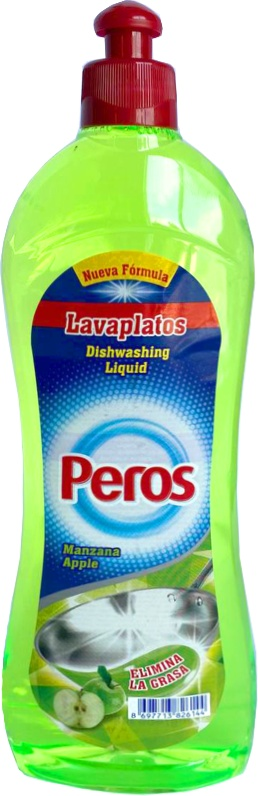 PEROS Lichid p/u spalare vaselor 500gr / 486ml Apple / verde