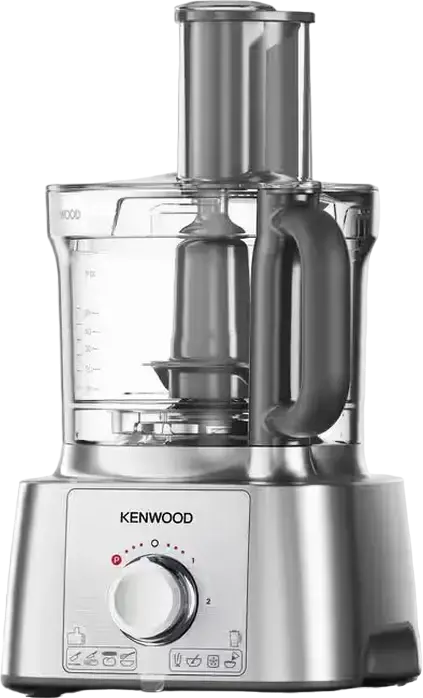 Kenwood MultiPro Express FDP65.820SI Food Processor 1000W, 3L Plastic Bowl, Silver, with Blender, Citrus Press, Slicing Discs and Dough Tool