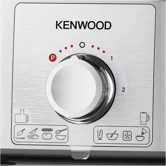 Kenwood MultiPro Express FDP65.820SI Food Processor 1000W, 3L Plastic Bowl, Silver, with Blender, Citrus Press, Slicing Discs and Dough Tool