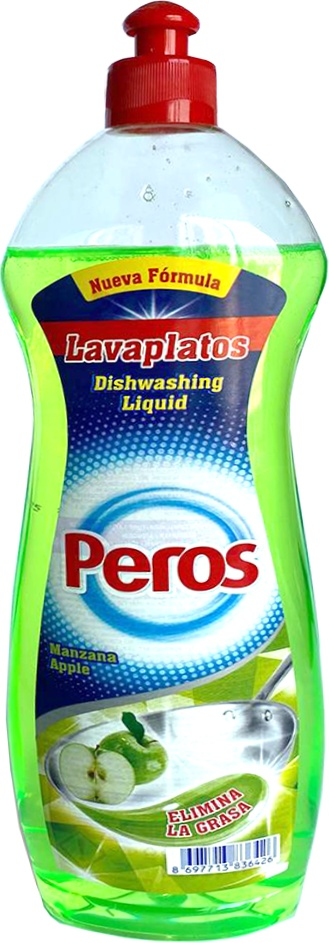 PEROS Lichid p/u spalare vaselor 750gr / 728ml Apple / verde