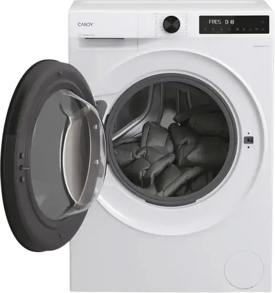 Candy BP 411BL9-S ProWash 550 Front-load Washing Machine, 11kg, 1400rpm, Energy Class A, Inverter Motor, Wi-Fi, Steam, ProActive Wash, White/Black