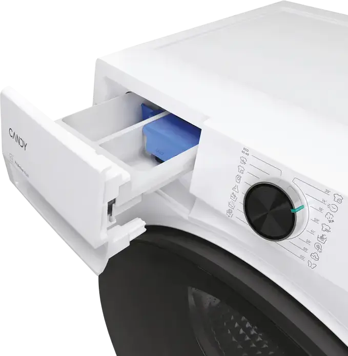 Candy BP 411BL9-S ProWash 550 Front-load Washing Machine, 11kg, 1400rpm, Energy Class A, Inverter Motor, Wi-Fi, Steam, ProActive Wash, White/Black