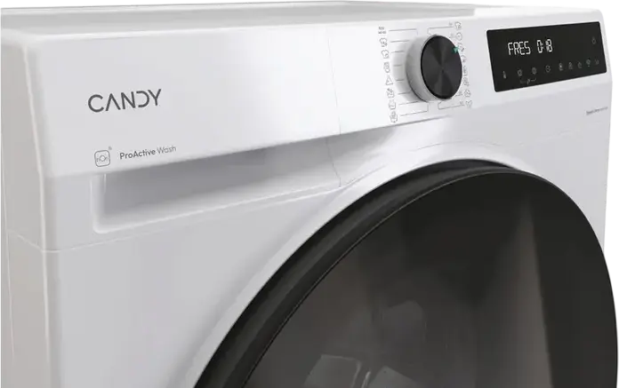 Candy BP 411BL9-S ProWash 550 Front-load Washing Machine, 11kg, 1400rpm, Energy Class A, Inverter Motor, Wi-Fi, Steam, ProActive Wash, White/Black