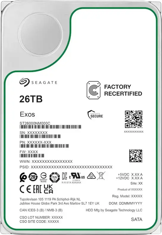 Unitate HDD Seagate Exos, 3.5", 26 TB <ST26000NM000C-FR>
