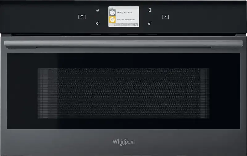 Whirlpool W9 MD260 Built-in Combined Microwave Oven, Black, 31L Capacity, 6th Sense Technology, Crisp and JetFrost Functions, Digital Display