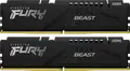 Оперативная память Kingston FURY Beast DDR5 32ГБ Комплект (2x16ГБ) 6000МГц CL30 KF560C36BBE2K2-32, Intel XMP 3.0, AMD EXPO, Низкопрофильный радиатор, Черный