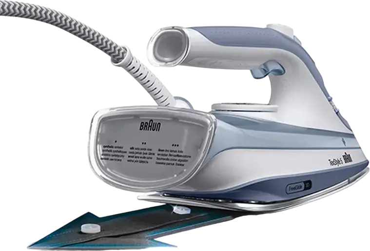 Fier de calcat cu aburi Braun TexStyle 5 SI5078GY, 2800W, Talpa EloxalPlus FreeGlide 3D, Abur Continuu 50g/min, Shot Abur 210g/min, Anti-Calcar, Gri