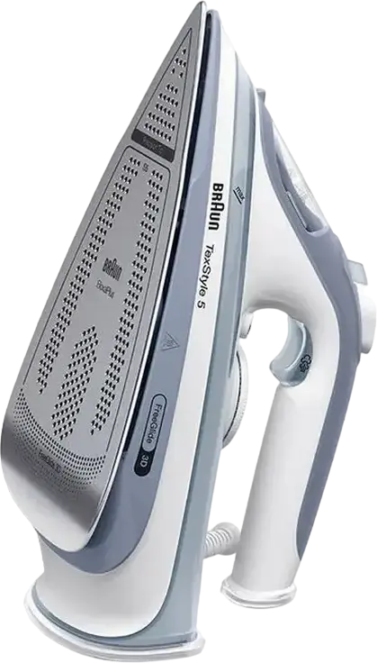 Fier de calcat cu aburi Braun TexStyle 5 SI5078GY, 2800W, Talpa EloxalPlus FreeGlide 3D, Abur Continuu 50g/min, Shot Abur 210g/min, Anti-Calcar, Gri