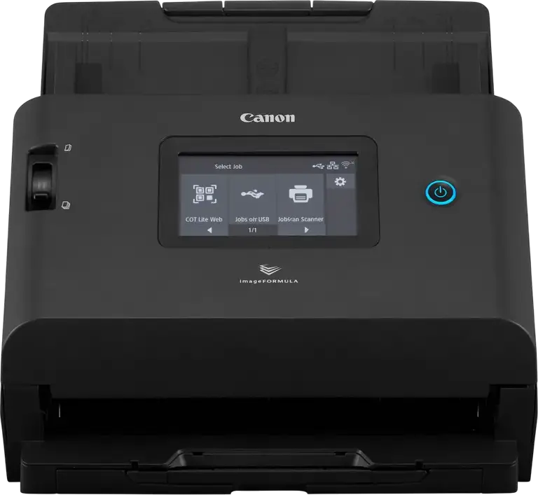 Canon imageFORMULA DR-S350NW Duplex Document Scanner with 60-Sheet ADF, 100 ipm, 600 dpi, Wi-Fi, Ethernet, 4.3 inch Touchscreen, Black
