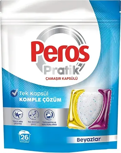 PEROS Capsule p/u spalarea rufelor 26 buc 421 gr WHITE