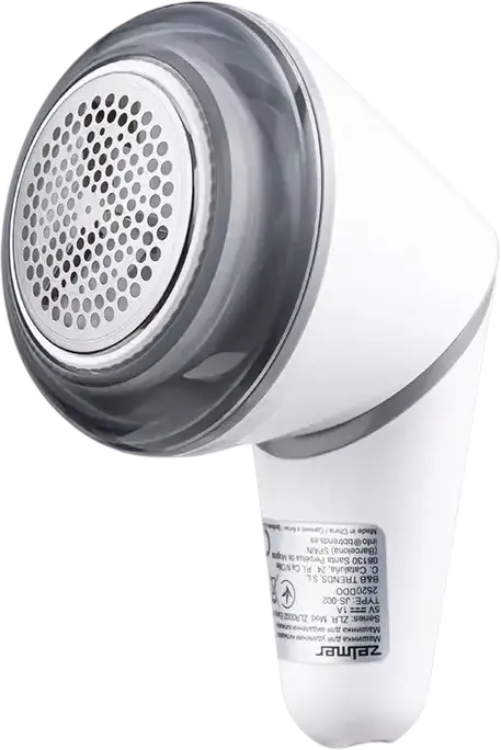 Zelmer ZLR0002 EasyLint Rechargeable Fabric Shaver and Lint Remover, USB Type-C Charging, White