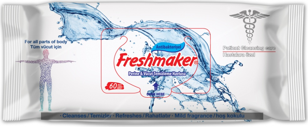 Салфетки вл Freshmaker Medical Antibacterial 60шт