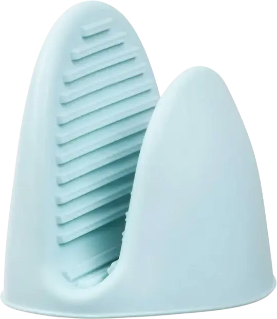Ardesto AR2326T Tasty Baking Silicone Kitchen Glove, Ambidextrous Heat Resistant Potholder, Dishwasher Safe, Light Blue, 9x10x7 cm
