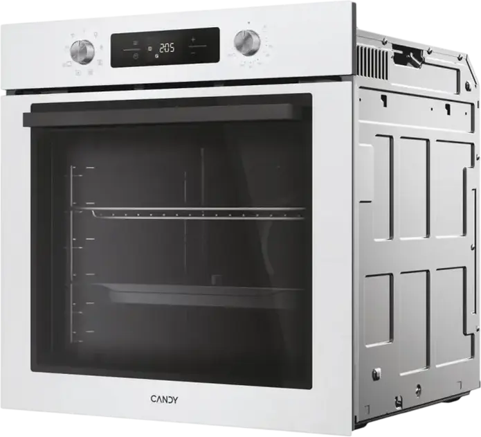 Cuptor Electric Incorporabil Candy CA6 NP3T2HTW Bake 600, Capacitate 78L, Clasa Energetica A+, 9 Programe, Curatare Hidrolitica, hOn, Alb