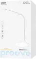Lampa de birou LED Proove Orbit, 24 LED-uri, 200 lm, 4000K Alb Neutru, 7W, Baterie 2200mAh, Reincarcabila USB Type-C, Dimare Tactila, Gat Flexibil, Alb