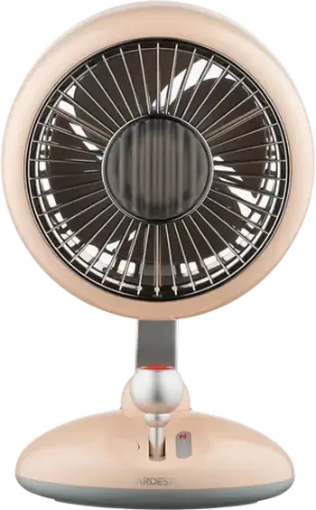 Ardesto AviaFan FT-F3600BG Rechargeable Desktop Fan, 3600mAh Li-ion Battery, 3 Speed Levels, Horizontal Oscillation, LED Backlight, Beige