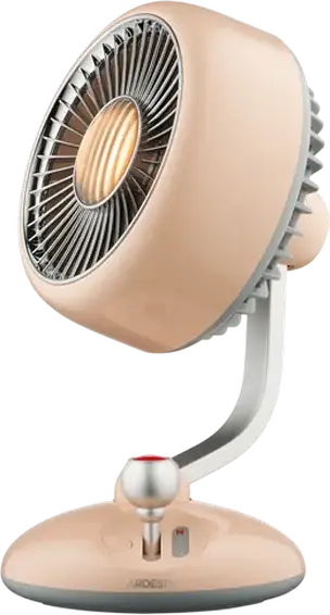Ardesto AviaFan FT-F3600BG Rechargeable Desktop Fan, 3600mAh Li-ion Battery, 3 Speed Levels, Horizontal Oscillation, LED Backlight, Beige