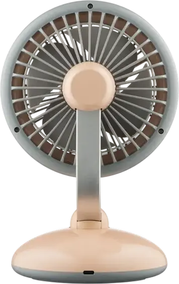 Ardesto AviaFan FT-F3600BG Rechargeable Desktop Fan, 3600mAh Li-ion Battery, 3 Speed Levels, Horizontal Oscillation, LED Backlight, Beige