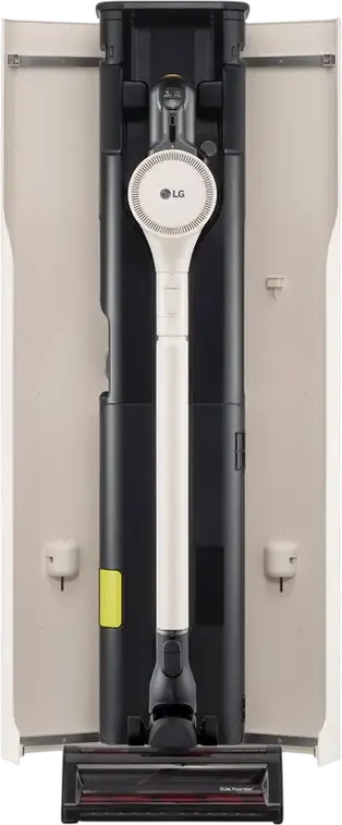 LG CordZero A9T-PRIME1C All-in-One Tower Stick Vacuum Cleaner, 260W Suction, HEPA Filter, Li-Ion Battery 60min Runtime, Self-Emptying Station, Beige