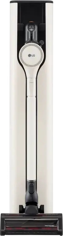LG CordZero A9T-PRIME1C All-in-One Tower Stick Vacuum Cleaner, 260W Suction, HEPA Filter, Li-Ion Battery 60min Runtime, Self-Emptying Station, Beige