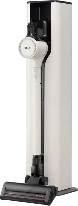 LG CordZero A9T-PRIME1C All-in-One Tower Stick Vacuum Cleaner, 260W Suction, HEPA Filter, Li-Ion Battery 60min Runtime, Self-Emptying Station, Beige