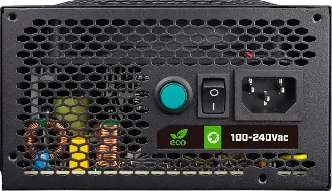 Gamemax VP-800 800W Power Supply, 80 Plus Bronze Efficiency, ATX 12V 2.31, RGB LED Lighting, 120mm Hydraulic Fan, Non-Modular PSU